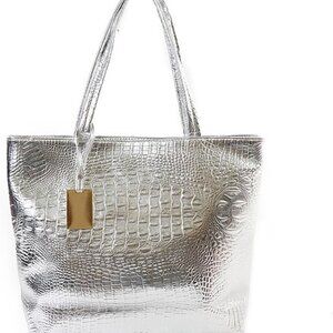 Women's PU Leather Large Tote Shoulder Handbag Travel Satchel Hobo Bag